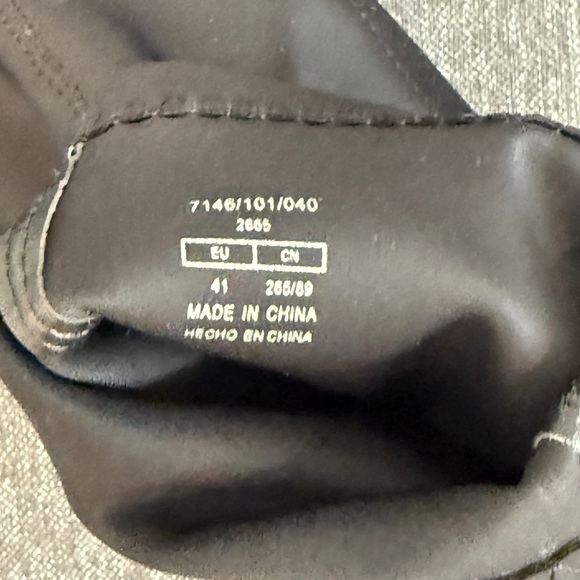 Zara Black fabric Ankle Boots with Clear Heel - Picture 7 of 8